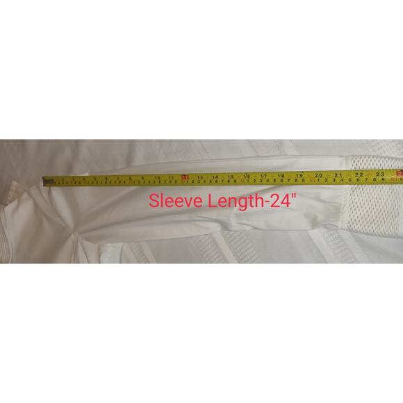 Per Se By Carlisle White Blouse Womens 6 Hi Low Crisp Stretch Asymmetrical - Picture 11 of 16